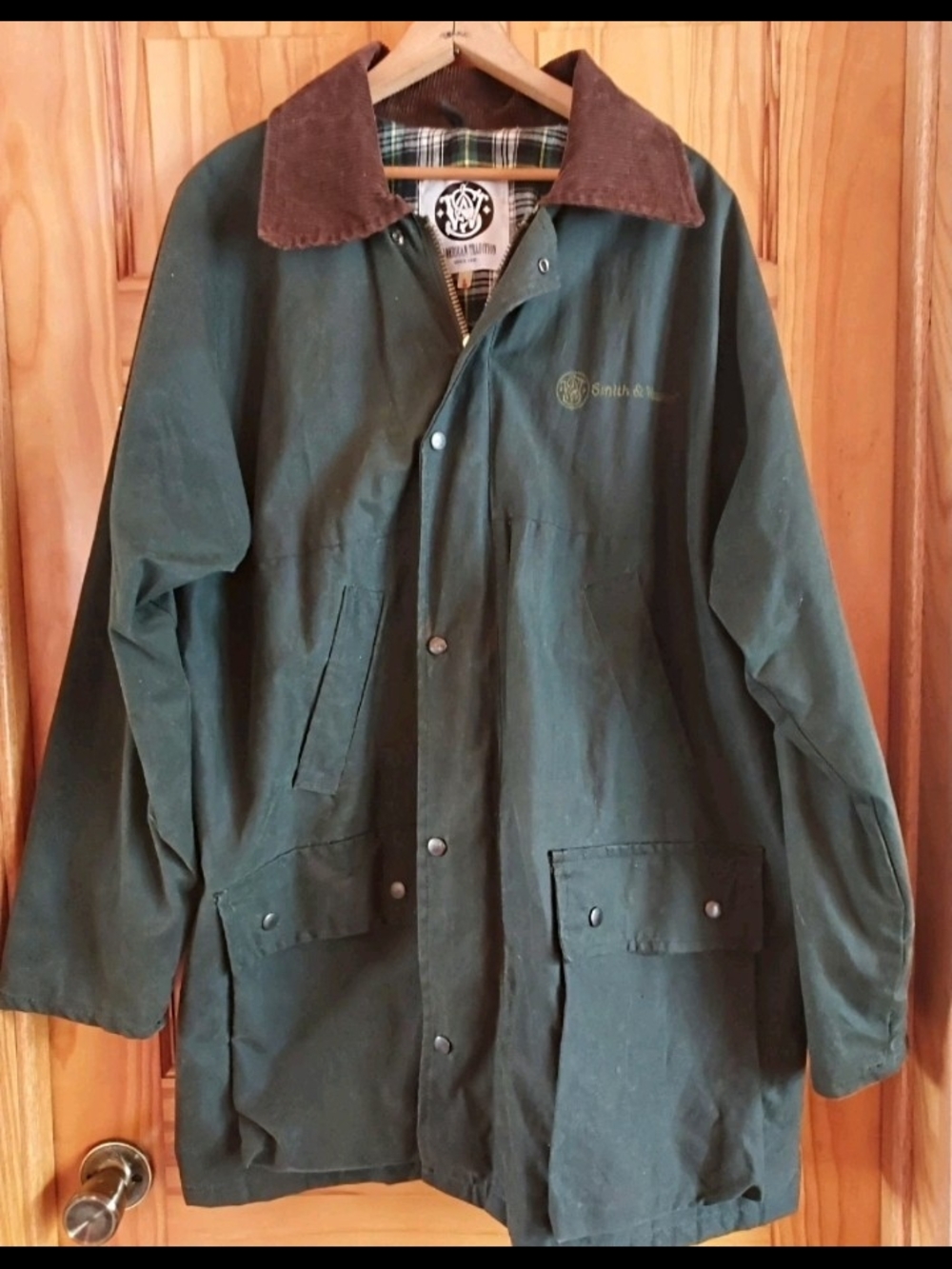 Smith & Wesson American Tradition WAXED Jacket Green Mens LARGE